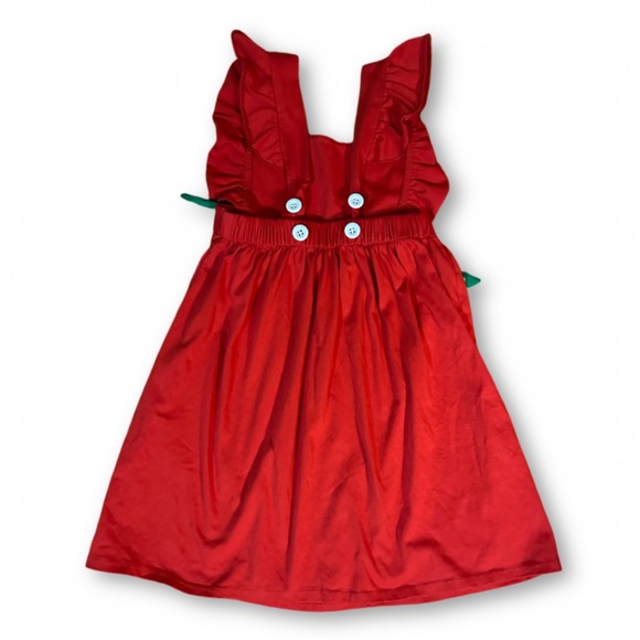 Christmas Red and Green Dress size 5/6 - Picture 2 of 2